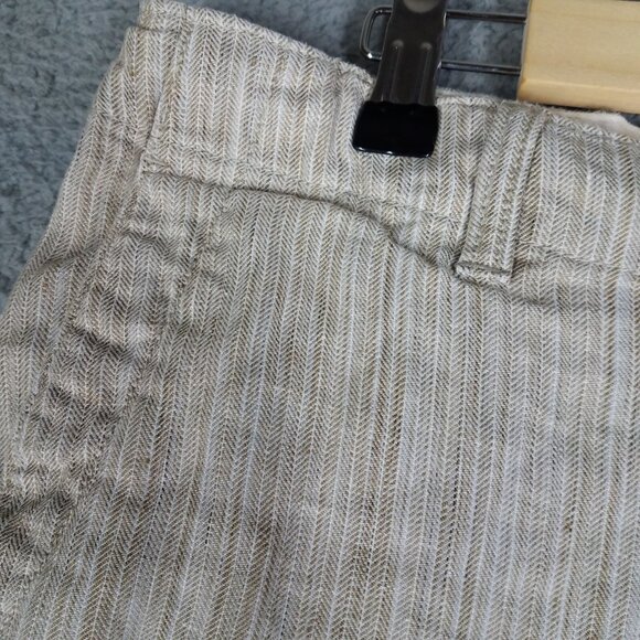 Tommy Bahama Linen Shorts Adult Large Beige Tweed Beach Summer Elastic Waist 9" - Picture 4 of 12